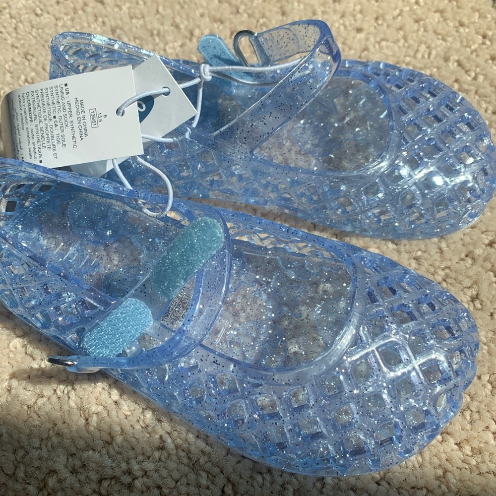 Old Navy Light Blue/Clear Jellies NWT 6T